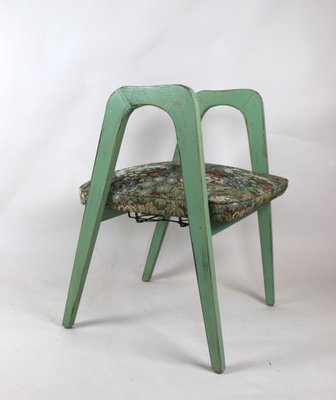 Vintage Green Flower Stools, Set of 2-UJQ-744222