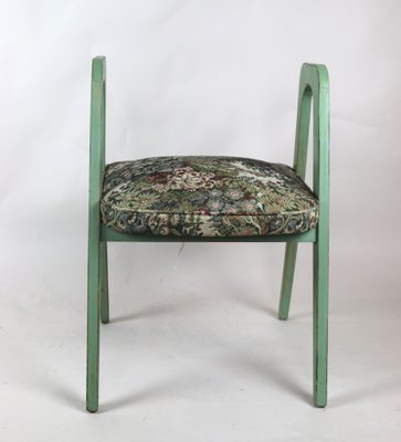 Vintage Green Flower Stools, Set of 2-UJQ-744222