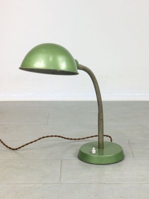 Vintage Green Gooseneck Table Lamp-HGJ-1299521