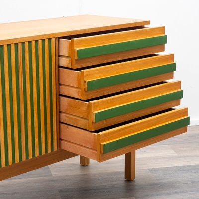 Vintage Green Lacquered Sideboard, 1960s-BIG-2016085