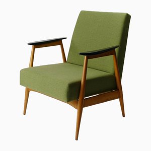 Vintage Green Lounge Chair in Beech, 1960s-HDN-1750302