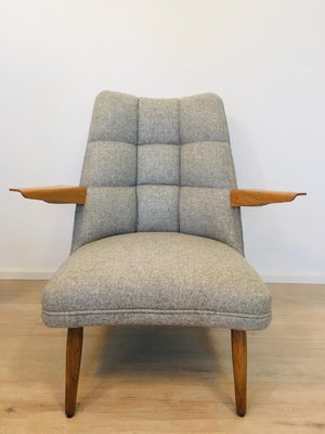 Vintage Grey Armchairs from Krasna Izba, 1960s, Set of 2-YNX-1142930