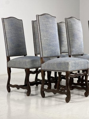 Vintage Grey Dining Chairs, Set of 8-OXF-1776469