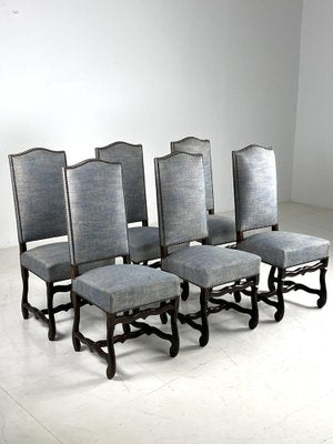 Vintage Grey Dining Chairs, Set of 8-OXF-1776469