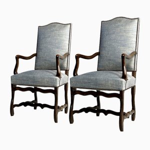 Vintage Grey Dining Chairs, Set of 8-OXF-1776469