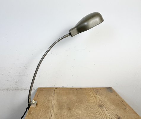 Vintage Grey Italian Gooseneck Table Lamp from GCME, 1950s-CGF-2043851