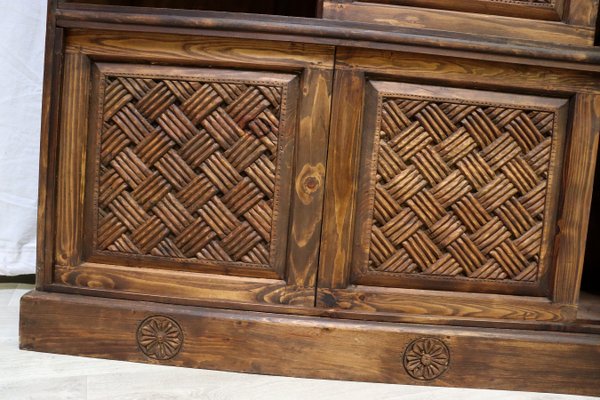 Vintage Hand Carved Bookshelf, 1990s-UZN-1442158