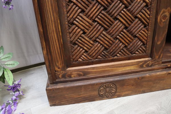 Vintage Hand Carved Bookshelf, 1990s-UZN-1442158