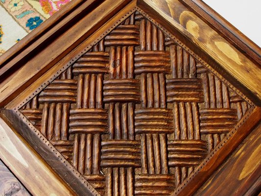 Vintage Hand Carved Bookshelf, 1990s-UZN-1442158