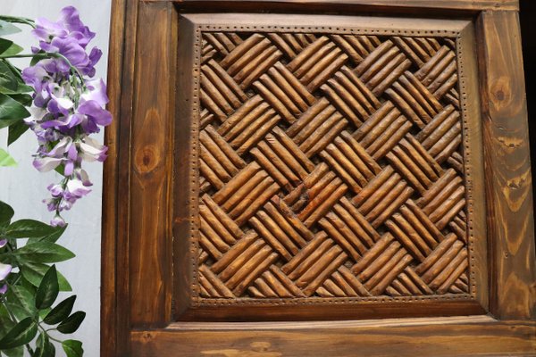 Vintage Hand Carved Bookshelf, 1990s-UZN-1442158