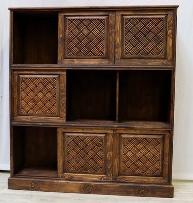 Vintage Hand Carved Bookshelf, 1990s-UZN-1442158