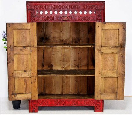 Vintage Hand Carved Cabinet, 1930s-UZN-1420627