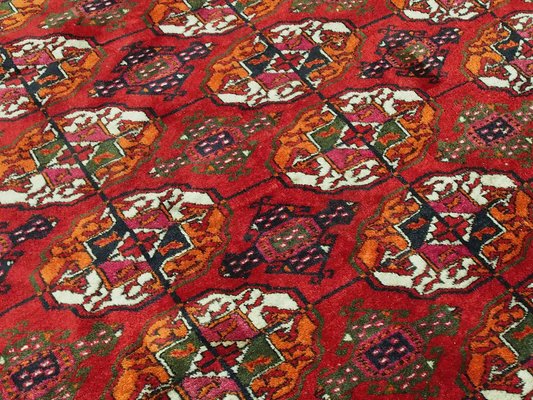 Vintage Hand-Knotted Bukhara Tekke Turkmen Rug, 1950s-UZN-1393440