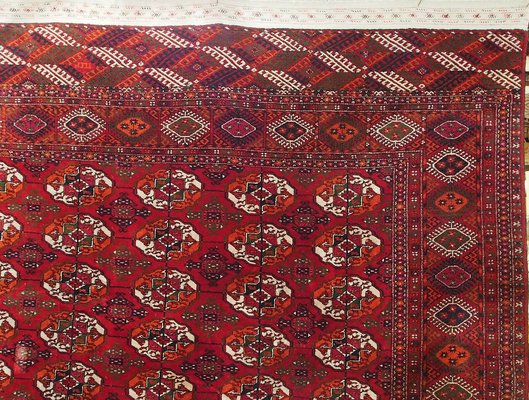 Vintage Hand-Knotted Bukhara Tekke Turkmen Rug, 1950s-UZN-1393440