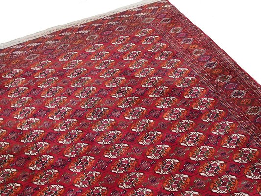 Vintage Hand-Knotted Bukhara Tekke Turkmen Rug, 1950s-UZN-1393440