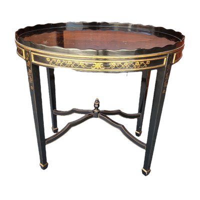 Vintage Hand Painted Chinoiserie Side Table from Maitland Smith London-TCS-1346125