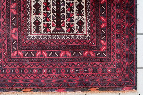 Vintage Handmade Afghan Baluch Prayer Rug, 1960s-JZV-1725696