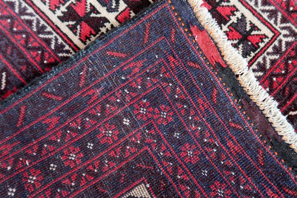 Vintage Handmade Afghan Baluch Prayer Rug, 1960s-JZV-1725696