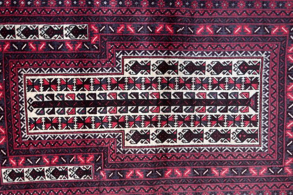 Vintage Handmade Afghan Baluch Prayer Rug, 1960s-JZV-1725696