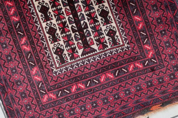 Vintage Handmade Afghan Baluch Prayer Rug, 1960s-JZV-1725696