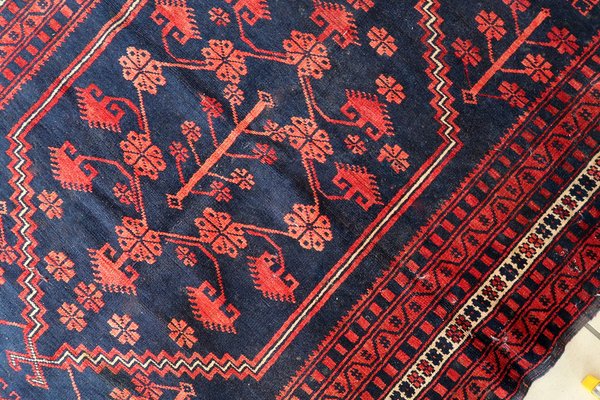 Vintage Handmade Caucasian Karabagh Rug, 1940s-JZV-1735203