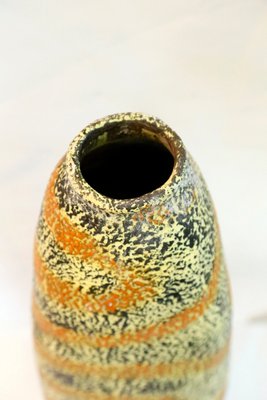 Vintage Handmade Ceramic Vase with Painted Motif, 1970s-UWE-696936