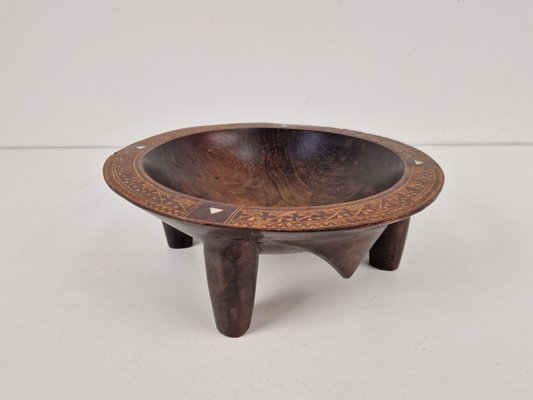 Vintage Handmade Ceremonial Kava Bowl, 1930s-AXJ-2020471