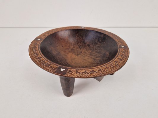 Vintage Handmade Ceremonial Kava Bowl, 1930s-AXJ-2020471