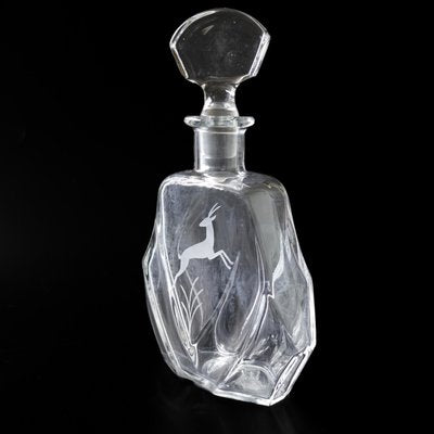 Vintage Handmade Crystal Decanter, Sweden, 1900s-JKV-1787116