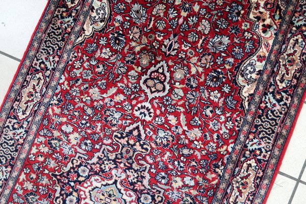 Vintage Handmade Middle Eastern Kashan Runner, 1960s-JZV-1752418