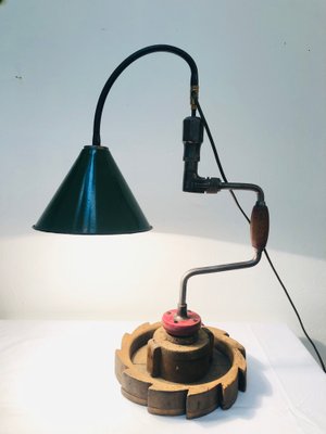 Vintage Handmade Table Lamp, 1960s-RZY-772086