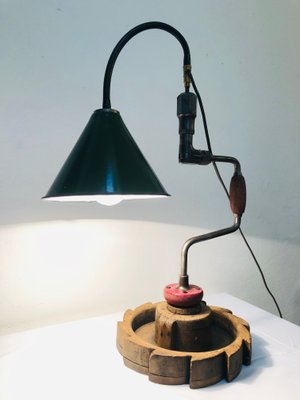 Vintage Handmade Table Lamp, 1960s-RZY-772086