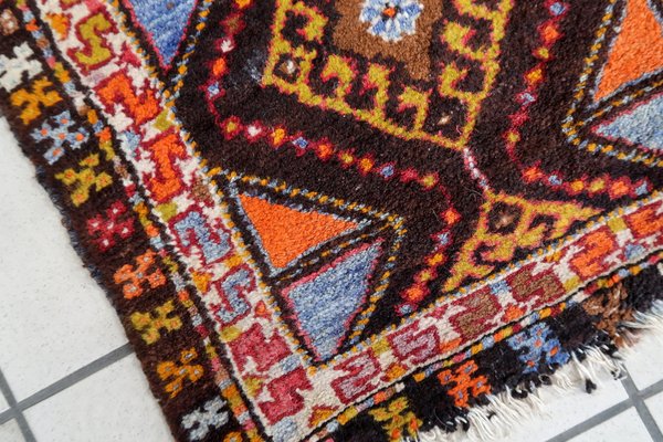 Vintage Handmade Turkish Yastik Rug, 1950s-JZV-1725689