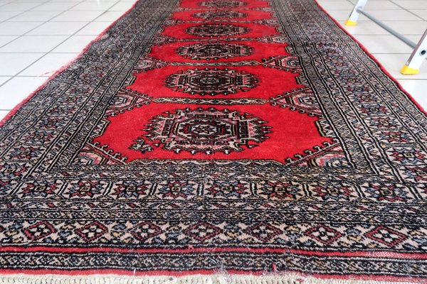 Vintage Handmade Uzbek Bukhara Rug, 1960s-JZV-1735199