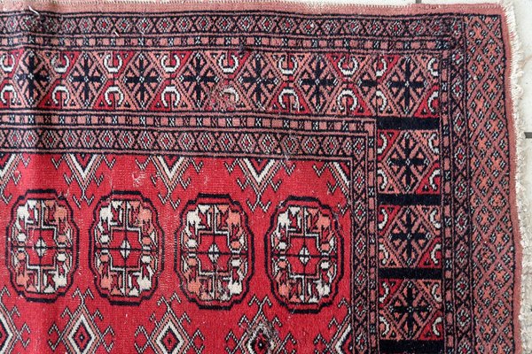 Vintage Handmade Uzbek Bukhara Runner Rug, 1960s-JZV-1735194