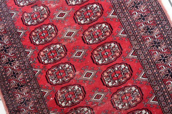 Vintage Handmade Uzbek Bukhara Runner Rug, 1960s-JZV-1735194