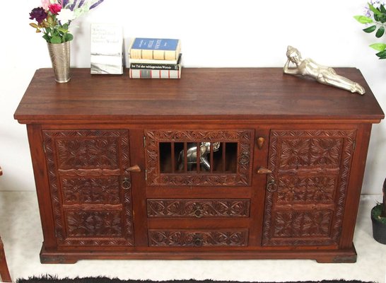 Vintage Handmade Wooden Cupboard, Afghanistan, 1950s-UZN-1415164