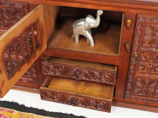 Vintage Handmade Wooden Cupboard, Afghanistan, 1950s-UZN-1415164