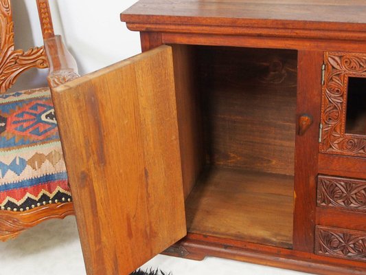 Vintage Handmade Wooden Cupboard, Afghanistan, 1950s-UZN-1415164