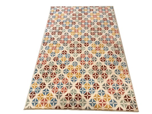 Vintage Handmade Woolen Rug-NOU-674631