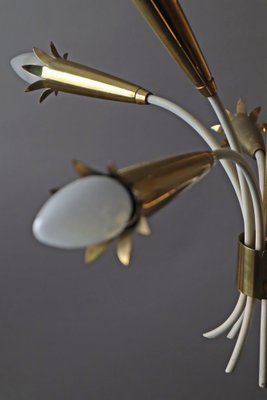 Vintage Hanging Lamp in Brass from Vereinigte Werkstätten, 1950s-ESB-1804047