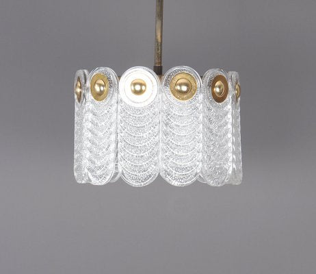 Vintage Hanging Lamp in Crystal and Brass from Kaiser Leuchten-SN-1344519