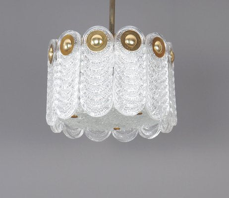 Vintage Hanging Lamp in Crystal and Brass from Kaiser Leuchten-SN-1344519