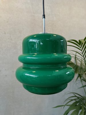 Vintage Hanging Lamp in Green Opaline-VUD-2031394