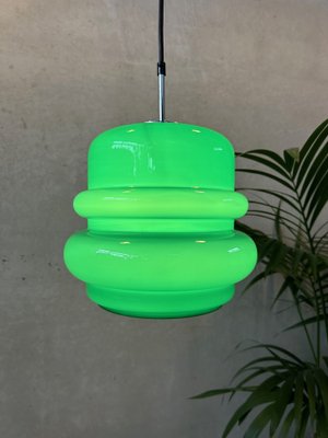 Vintage Hanging Lamp in Green Opaline-VUD-2031394