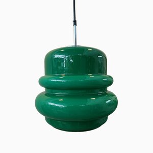 Vintage Hanging Lamp in Green Opaline-VUD-2031394