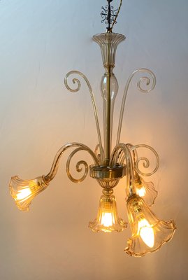 Vintage Hanging Lamp in Murabo Glass from Chapelin Venini, 1930-XQC-1345261