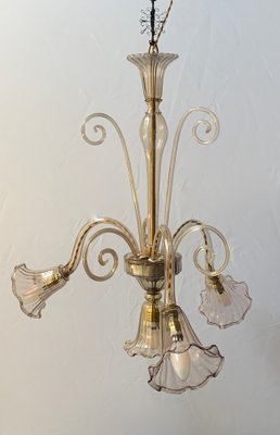 Vintage Hanging Lamp in Murabo Glass from Chapelin Venini, 1930-XQC-1345261