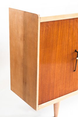 Vintage High Sideboard in Oak and Embero Veneered Wood, 1960s-ZFJ-2032068