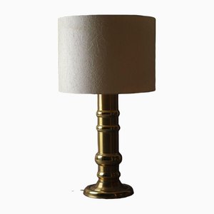 Vintage Hollywood Regency Column Table Lamp in Brass, 1970s-ESB-1376720